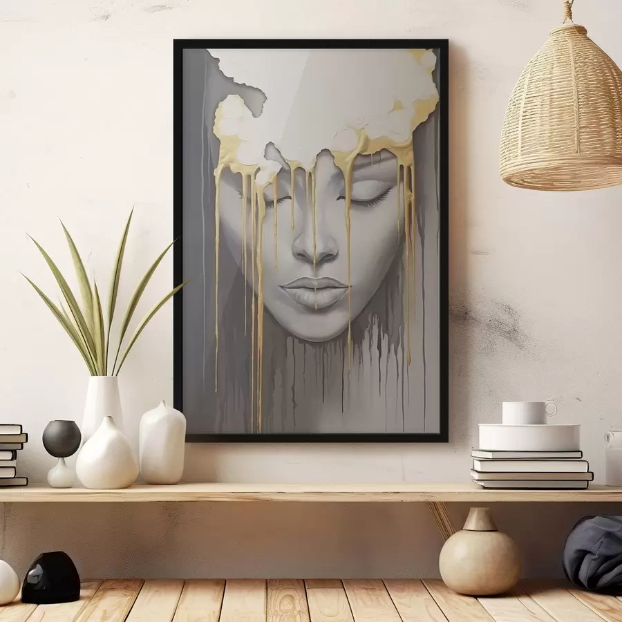 fototapet Fața unui copil în vopsea f44265