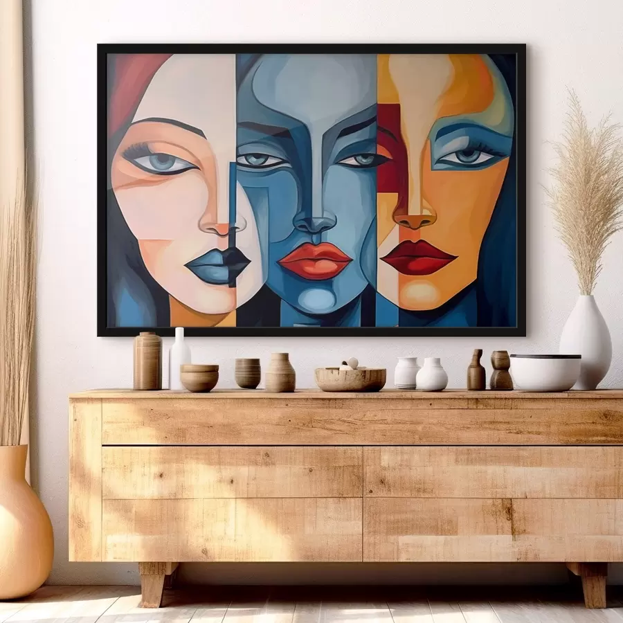 fototapet Fețe abstracte f44279