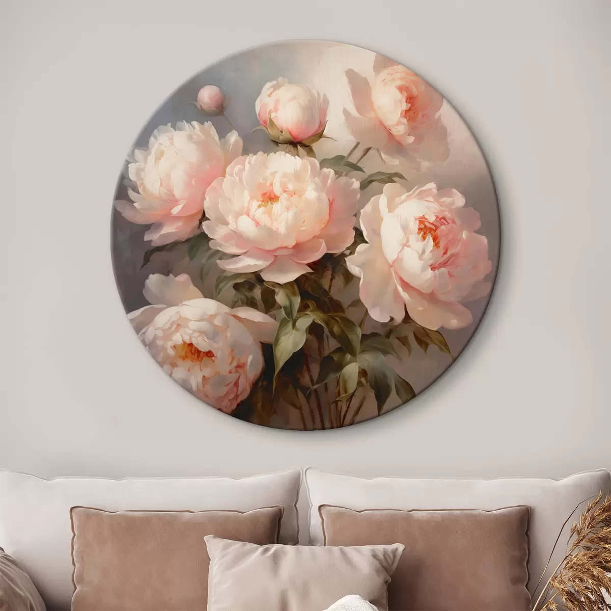 Picturi rotunde Un buchet de bujori r44412