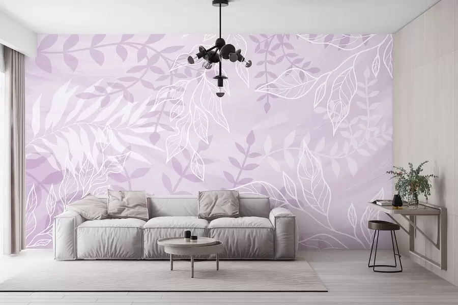 fototapet Frunze conturate w03984v1