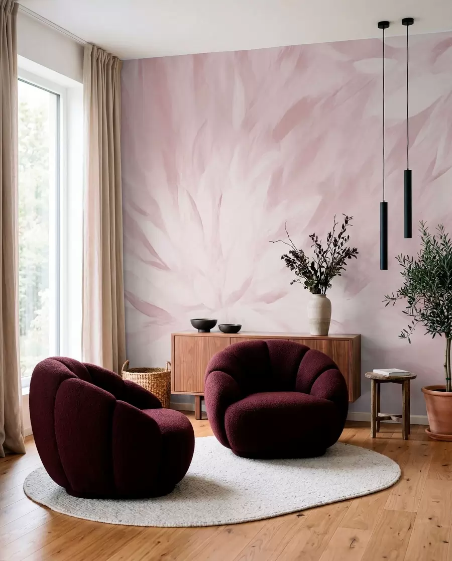 fototapet Flori în stilul de lovituri moi w03986v1