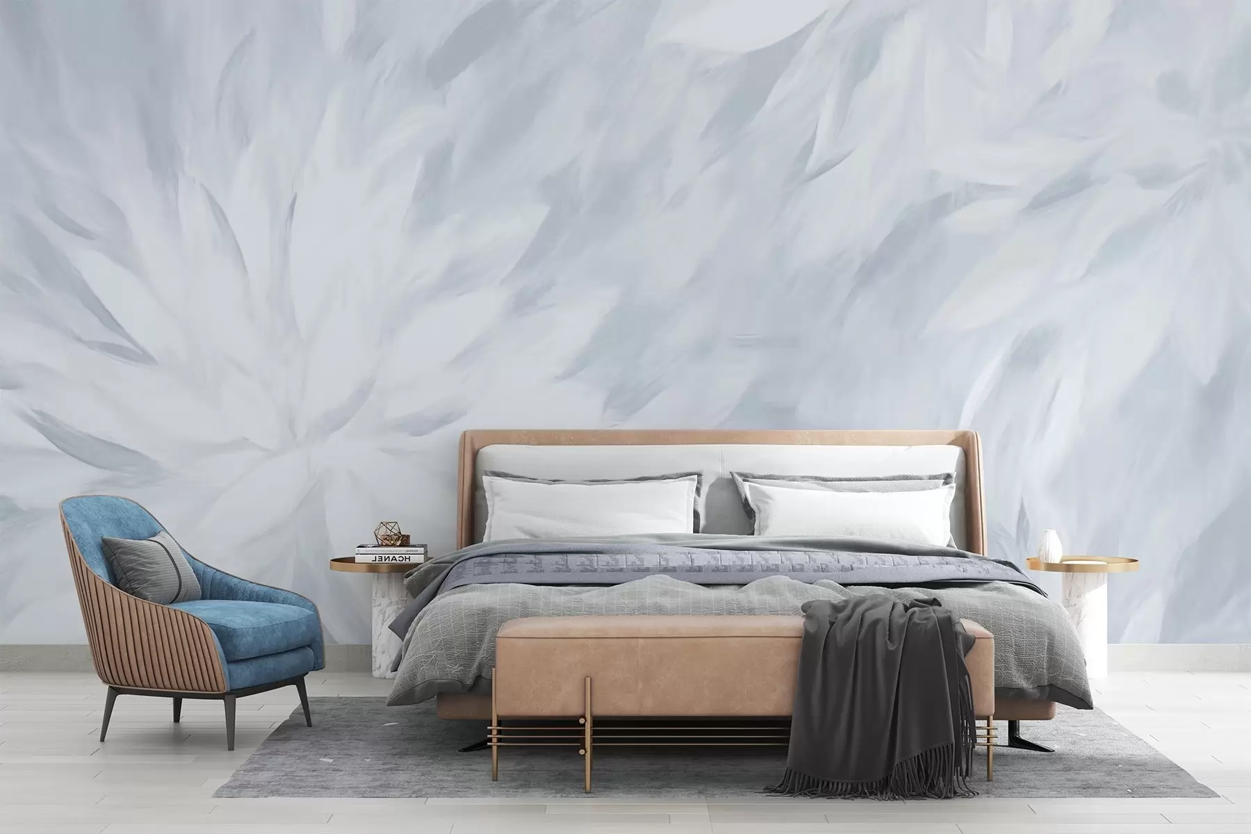 fototapet Flori în stilul de lovituri moi w03986v3