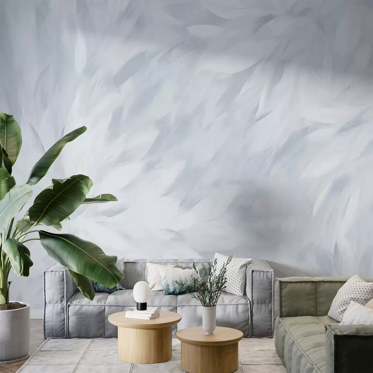 fototapet Flori în stilul de lovituri moi w03986v3