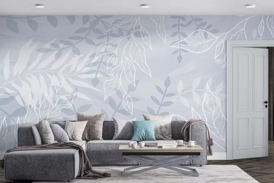 fototapet Frunze conturate w03984