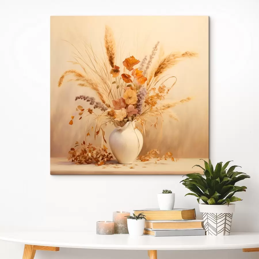 Tablouri Simfonie pastelată de flori uscate s44336