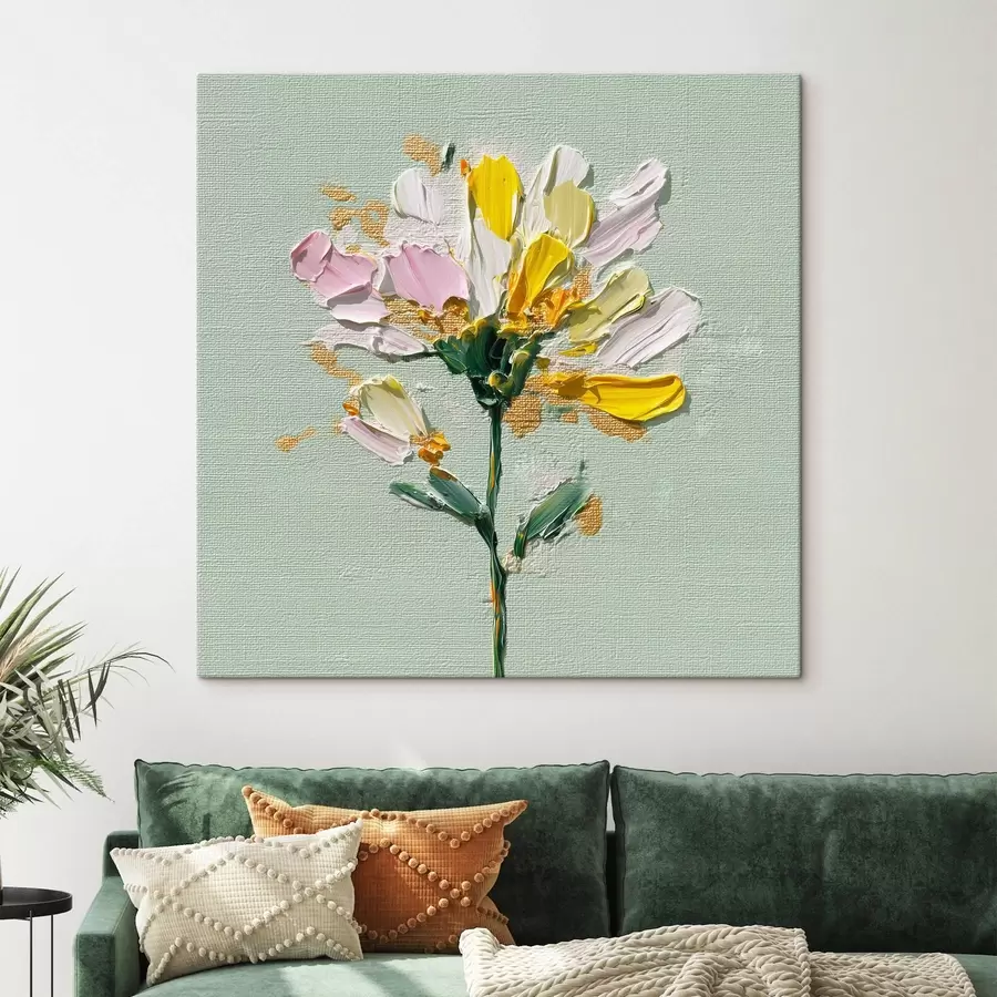 Tablouri Buchet însorit pe un fundal de mentă s44354