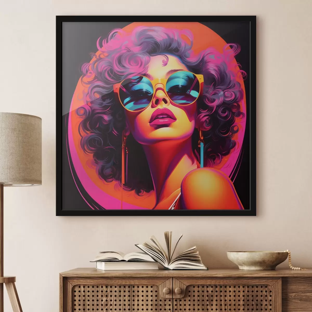 Poster Femeie stilată în ochelari de soare f44335