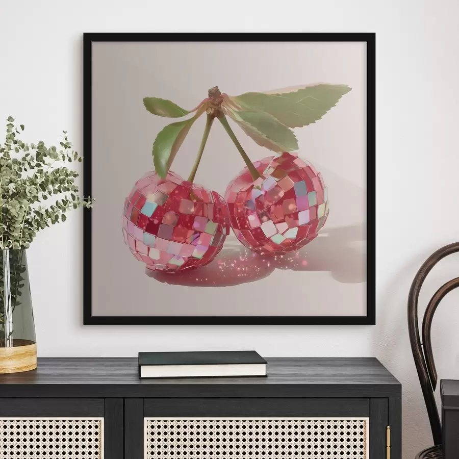 fototapet Mici cireșe strălucitoare f44345