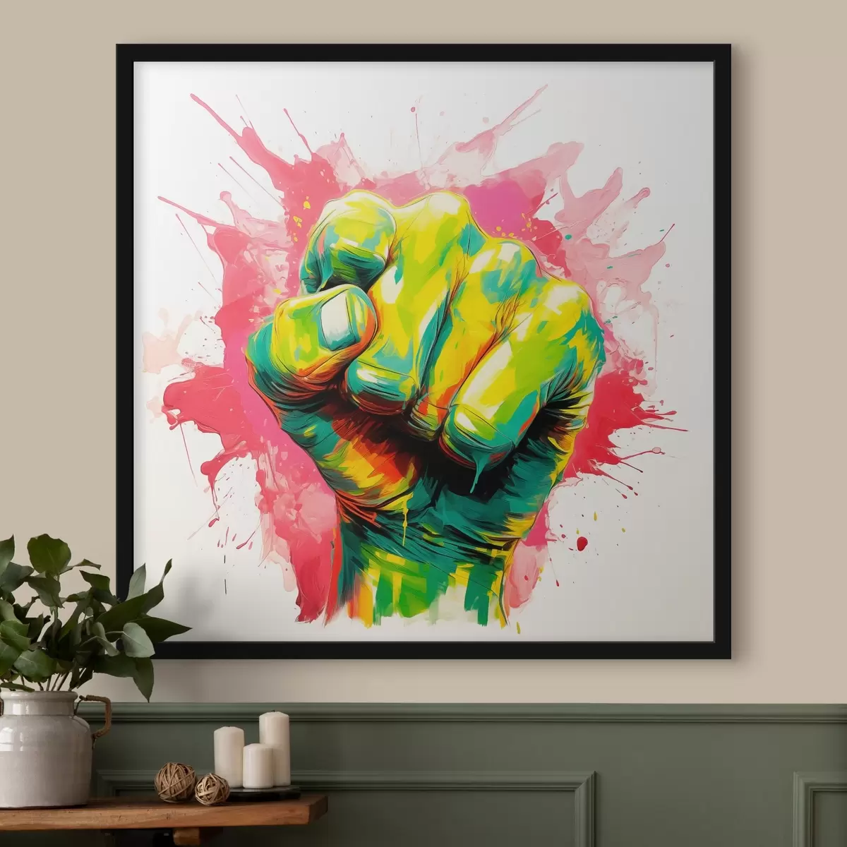 Poster Pumn impregnat cu culoare f44355