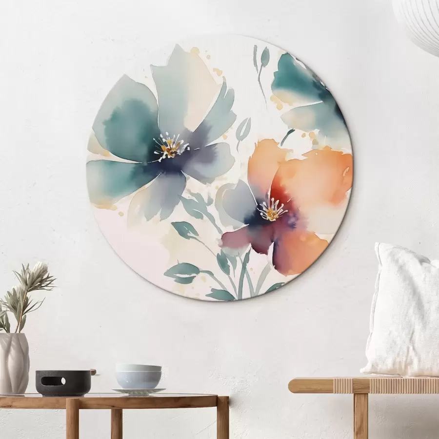 fototapet Flori imitație de acuarelă r44424