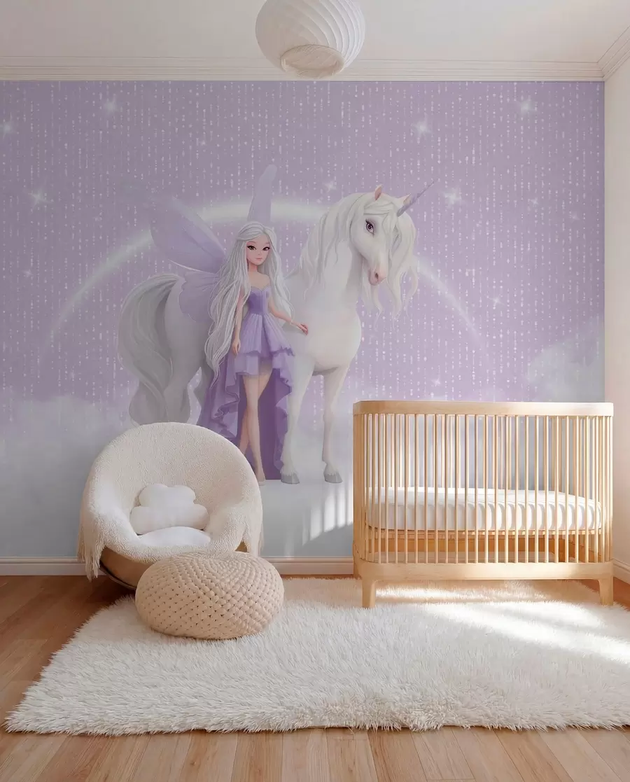 fototapet Unicorn sub stele w03527