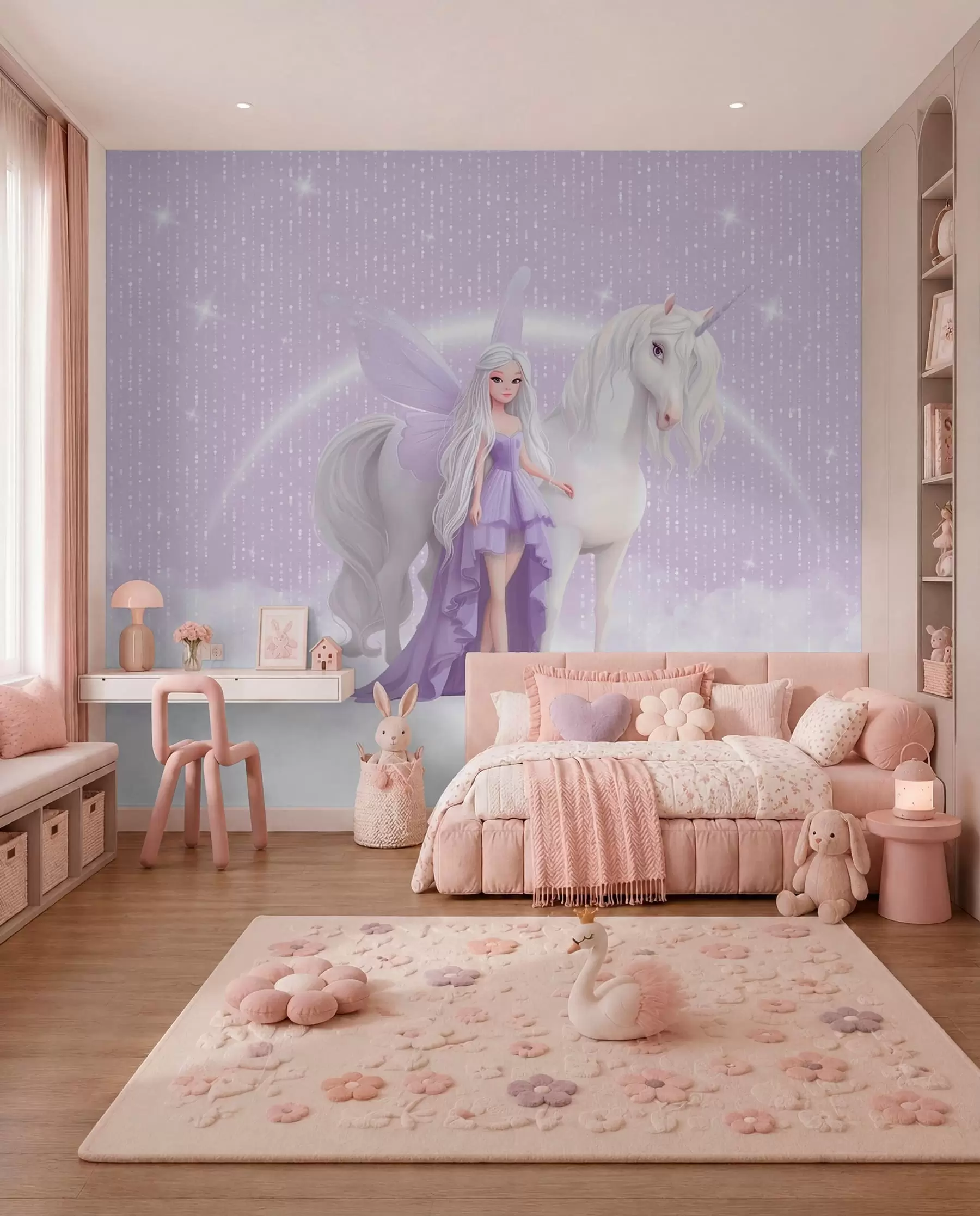 fototapet Unicorn sub stele w03527