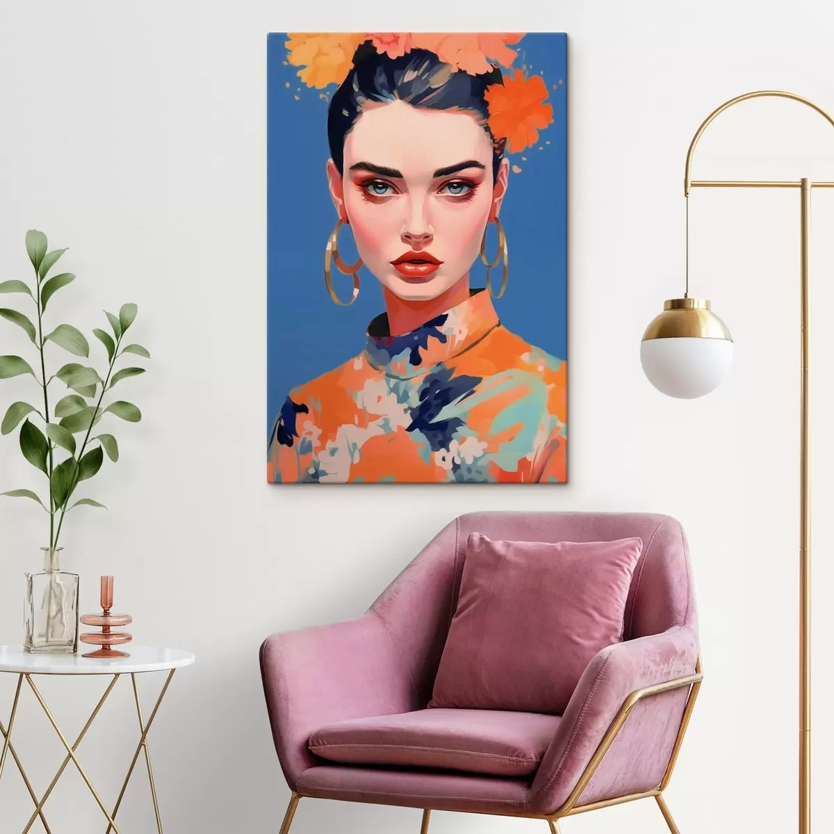 Tablouri Portret cu cercei s44500