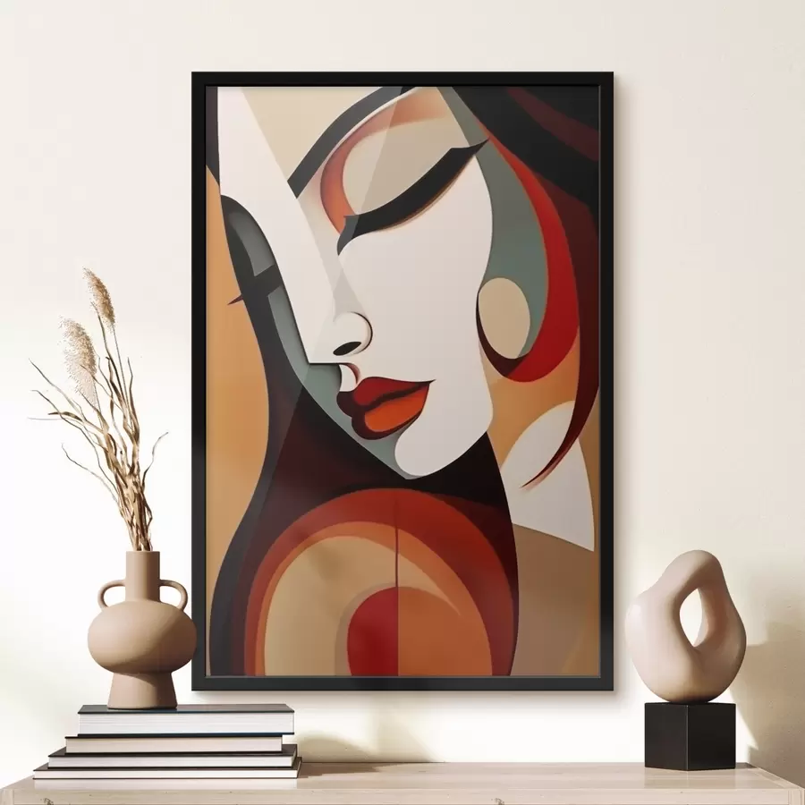 Tablouri Profil feminin în stil cubist f44486