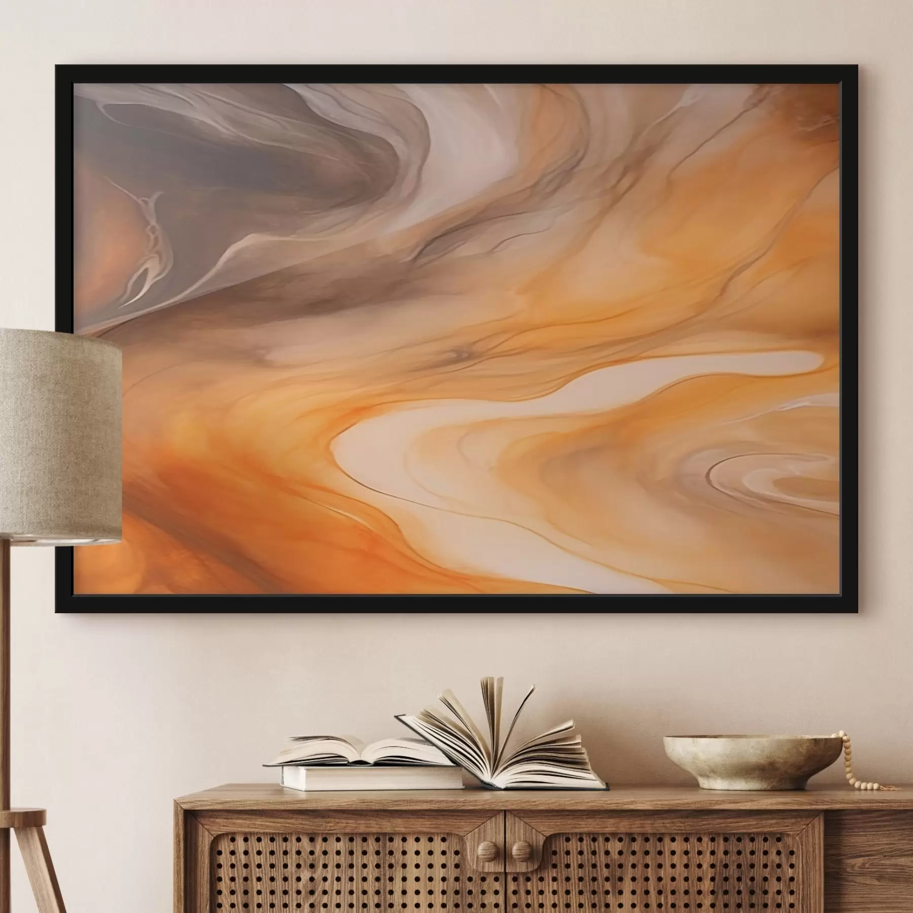 fototapet Valuri abstracte calde f44496