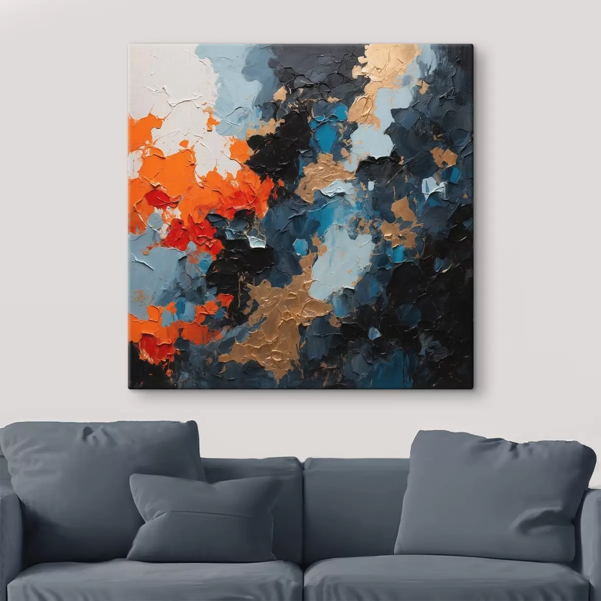 Tablouri Pictură abstractă în ulei multicoloră s44431