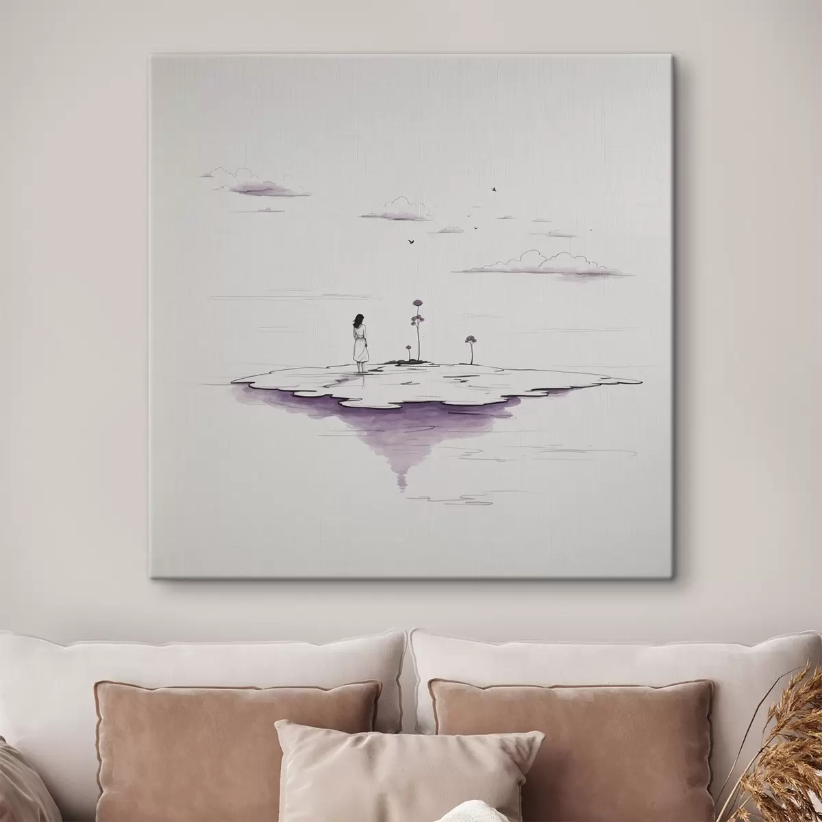 Tablouri Pictură simplă în alb și negru s44433