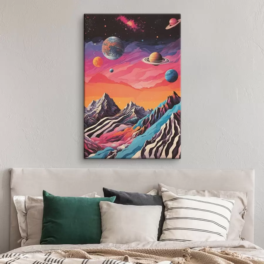 Tablouri Paradă de planete și munți s44443