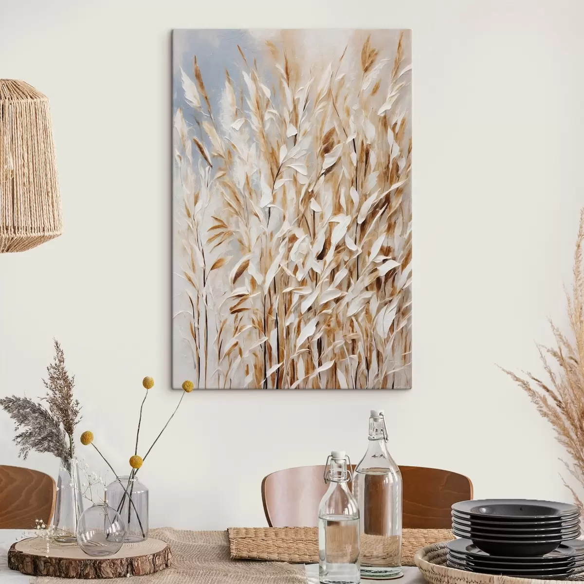 Tablouri Grâu abstract în stilul picturii acrilice s44467