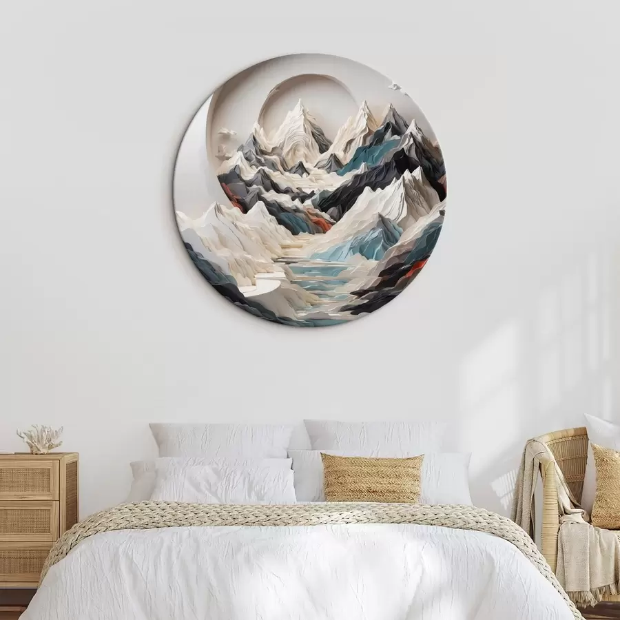 Tablouri Pictura abstractă a zonei muntoase r44427