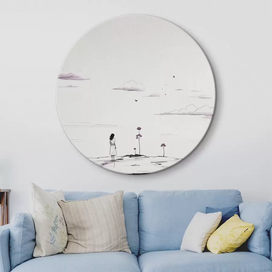 Tablouri Pictură simplă în alb și negru r44433