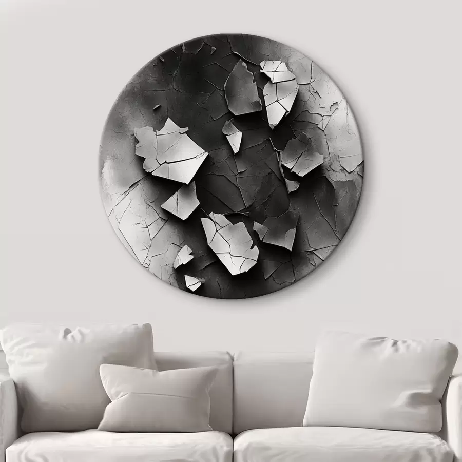 Tablouri Negru și alb perete vechi r44450