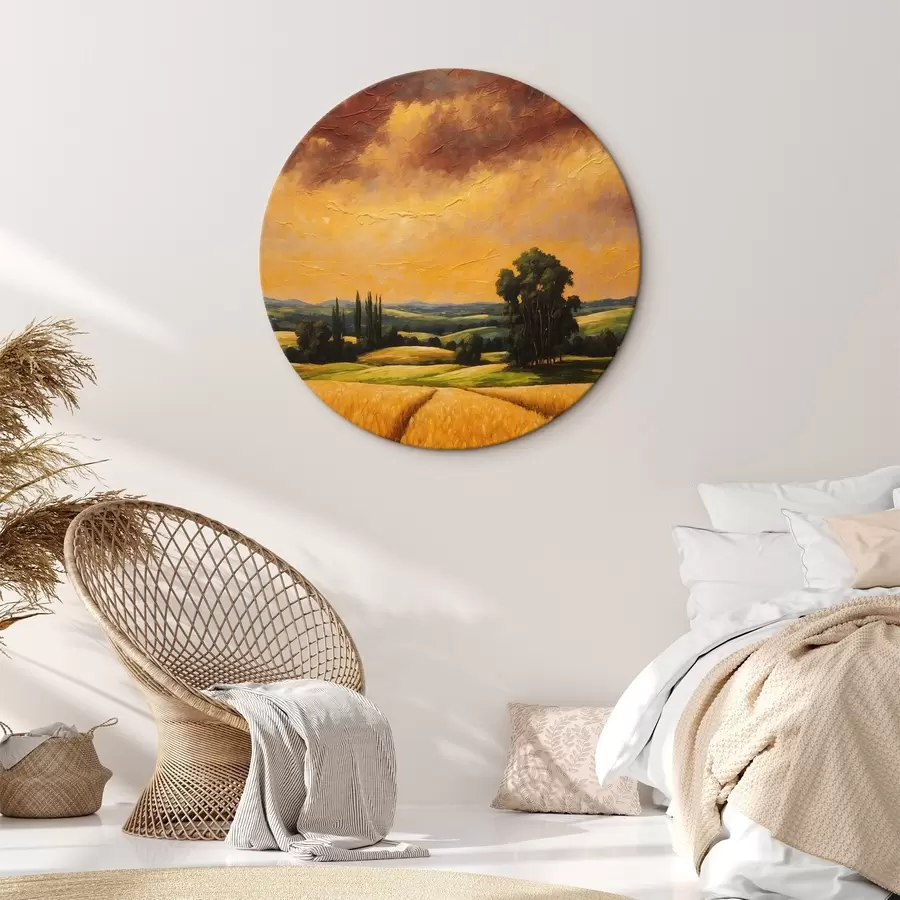 Tablouri Câmpul de grâu în stilul picturii acrilice r44464