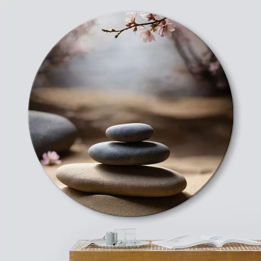 Tablouri Pietre pe nisip pe fundal încețoșat r44475