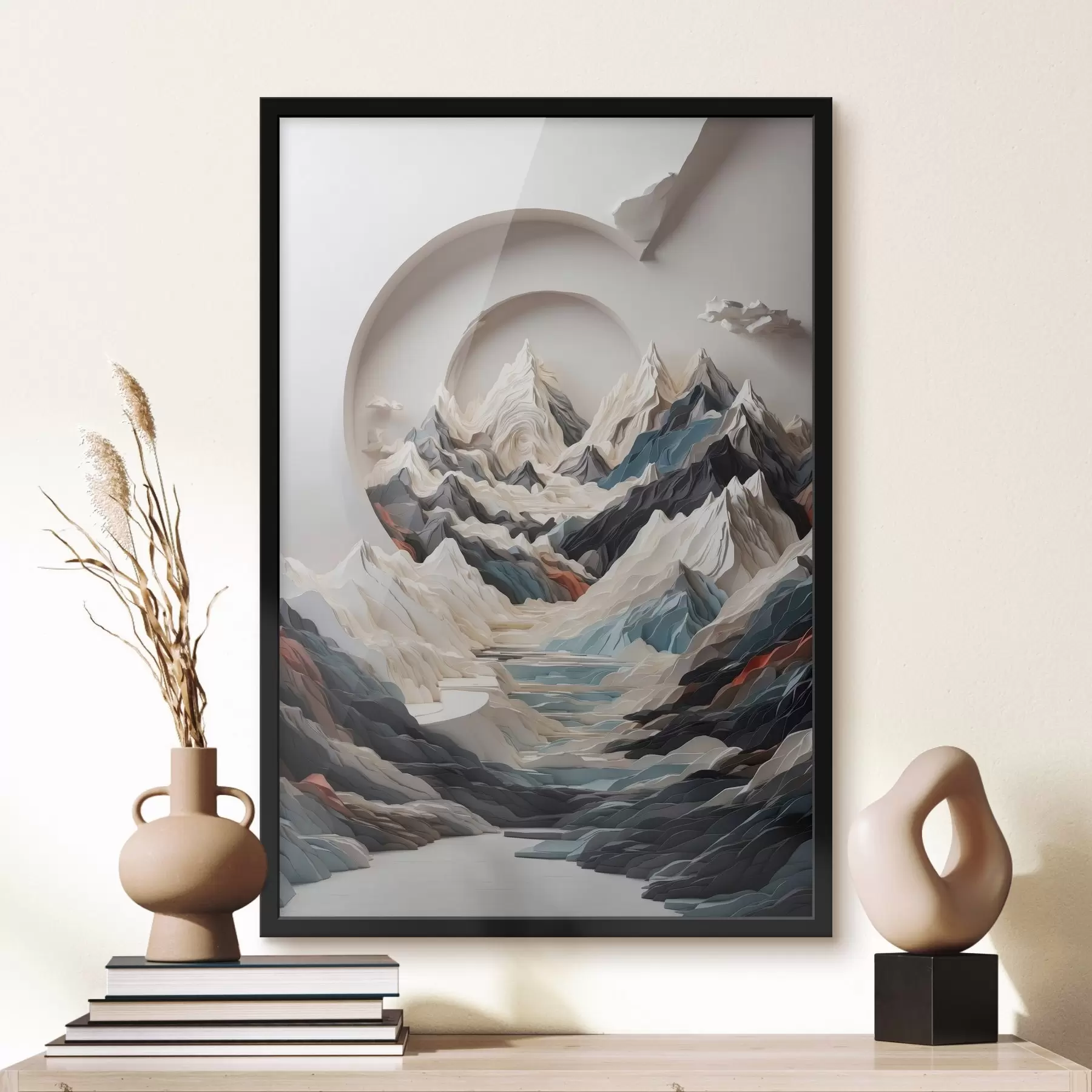 Tablouri Pictura abstractă a zonei muntoase f44427