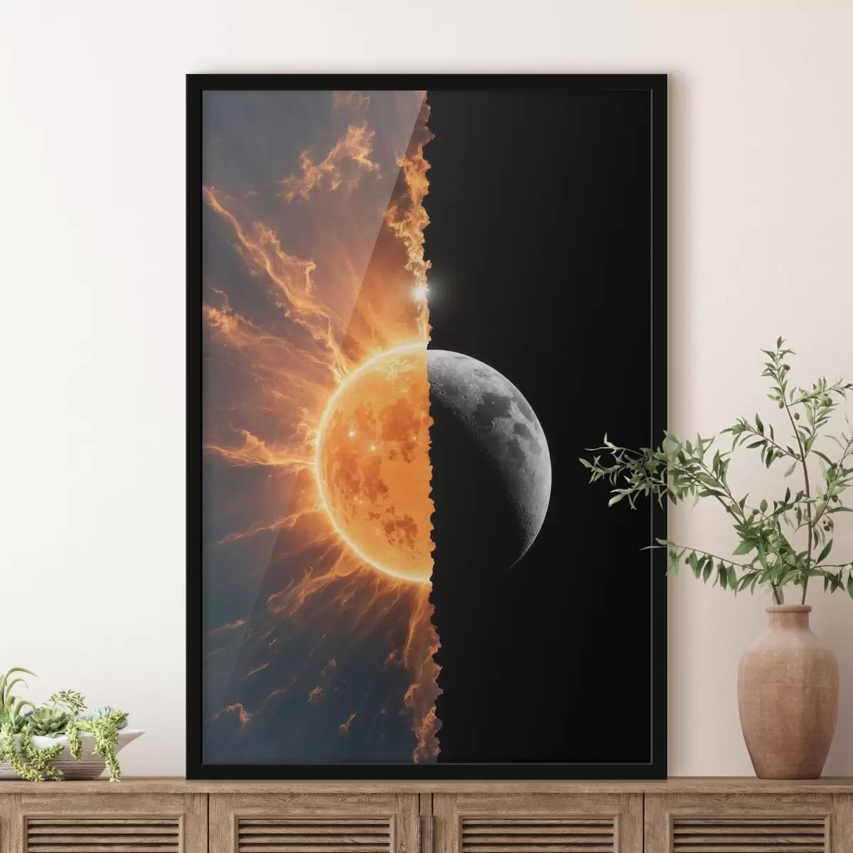 Poster Două faze ale lunii f44429