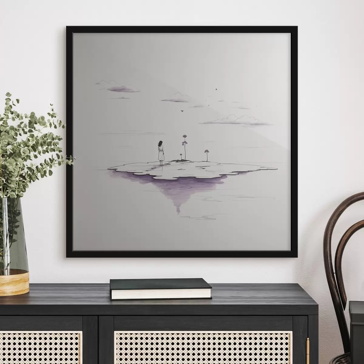 Poster Pictură simplă în alb și negru f44433