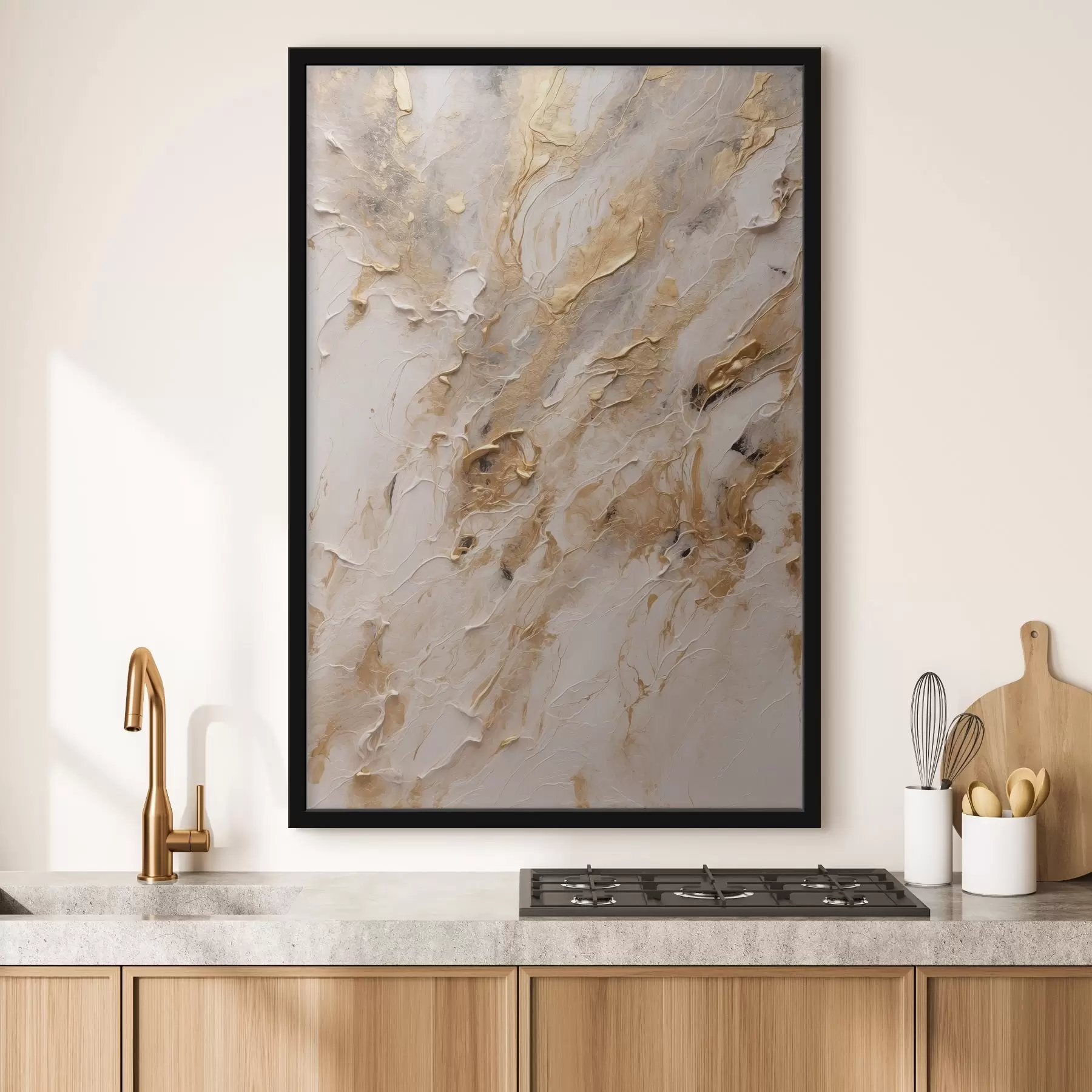 Tablouri Abstract galben și alb cale în acrilic pictura stil roșu floare pe alb-roșu fundal alb pictura in ulei f44439