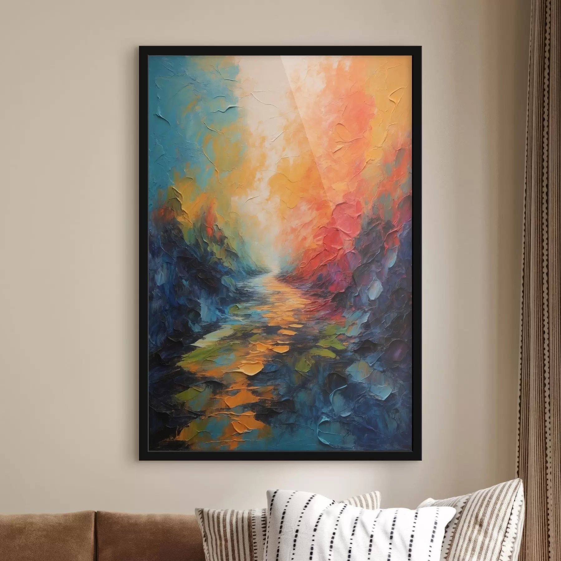 fototapet Cale abstractă în stilul picturii acrilice f44441