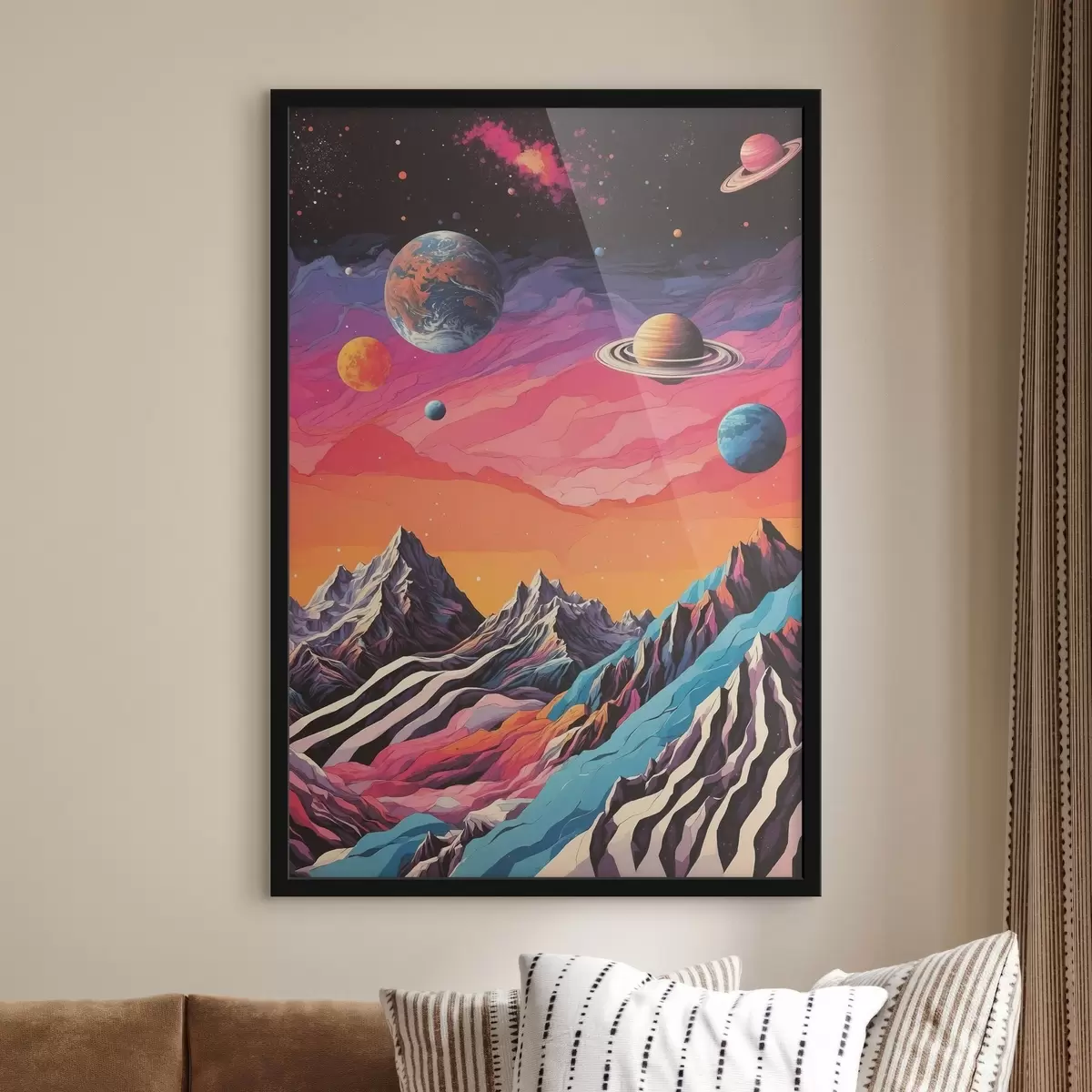 Poster Paradă de planete și munți f44443