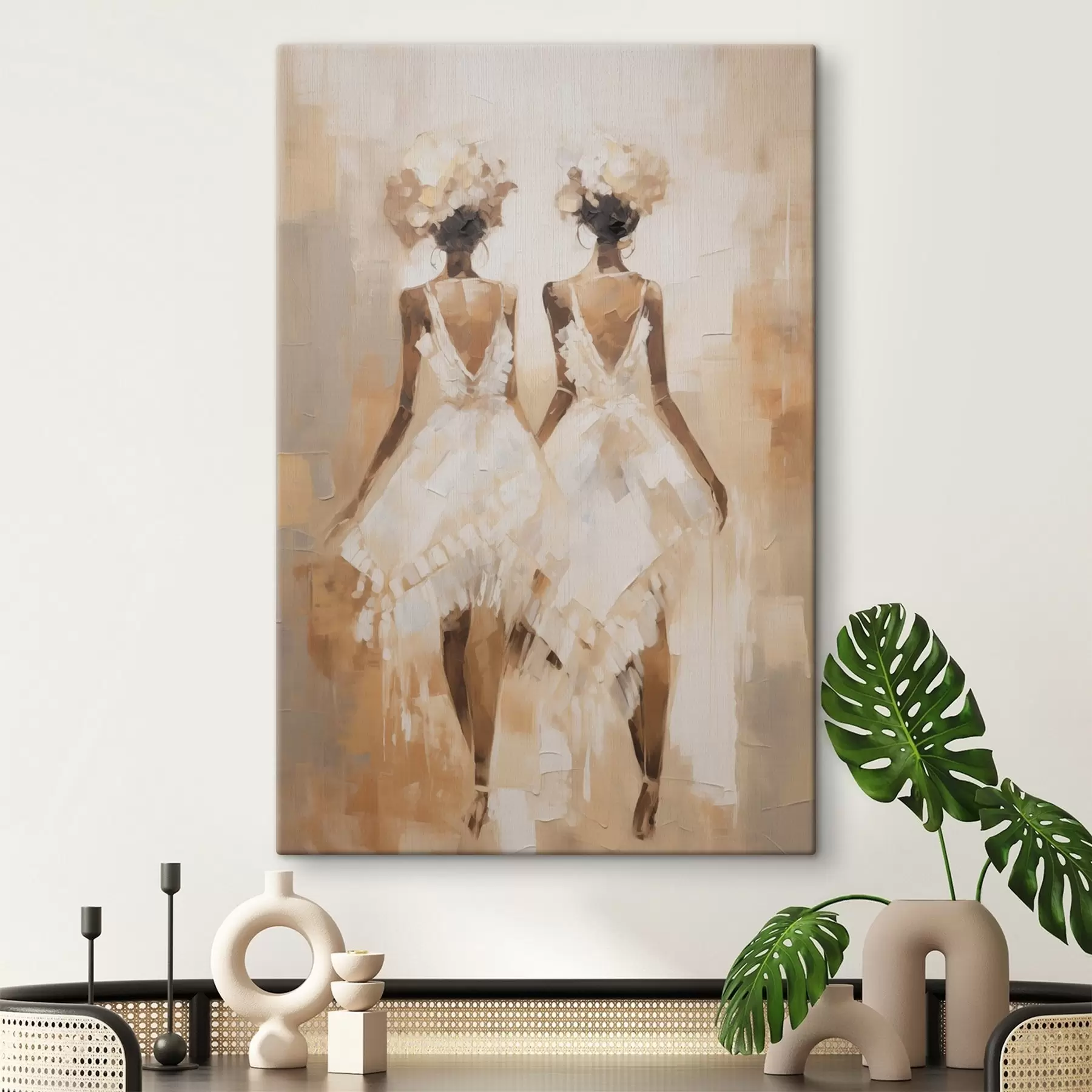 Tablouri Fete abstracte imitație pictura s44517