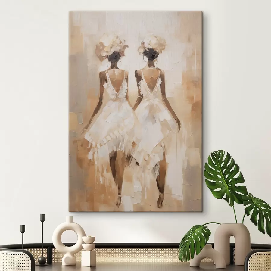 fototapet Fete abstracte imitație pictura s44517