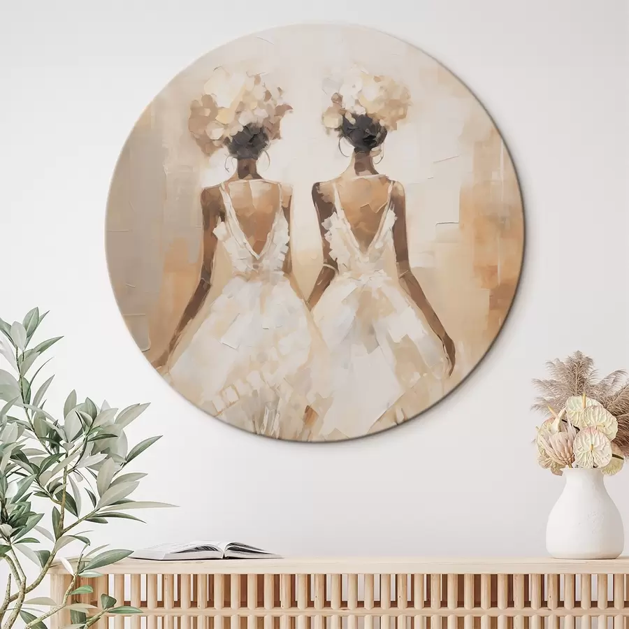 Tablouri Fete abstracte imitație pictura r44517