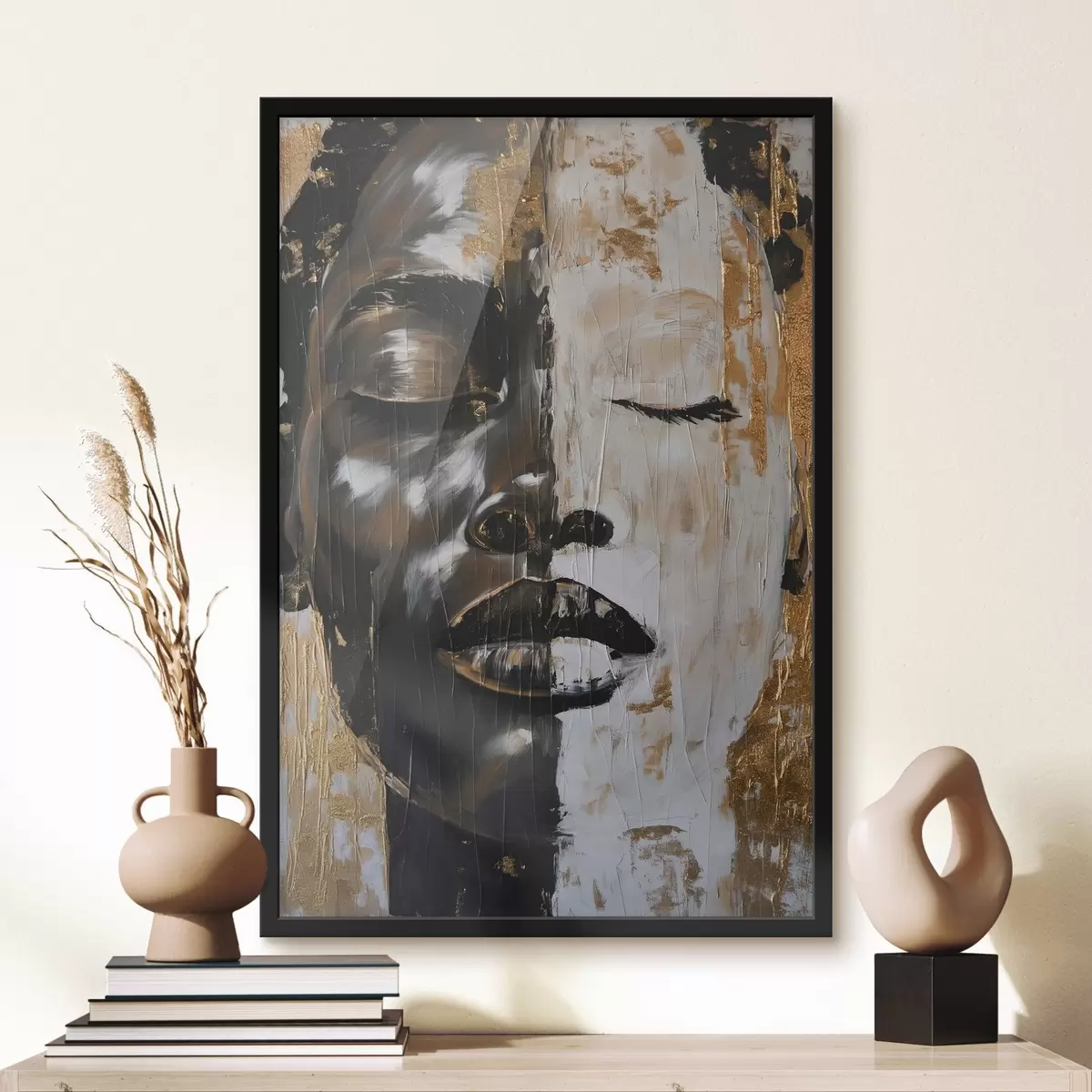 Poster Portret abstract imitație de pictură f44514