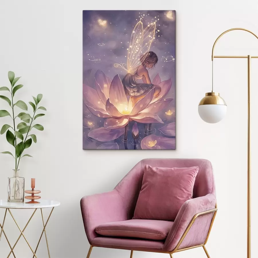 Tablouri Zână pe o floare s44533