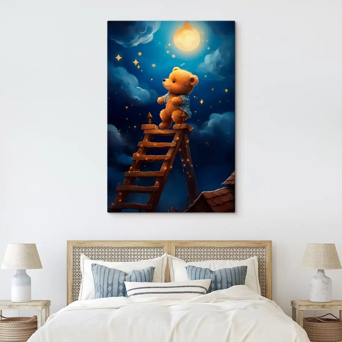 Tablouri Ursulețul de pluș și luna s44534