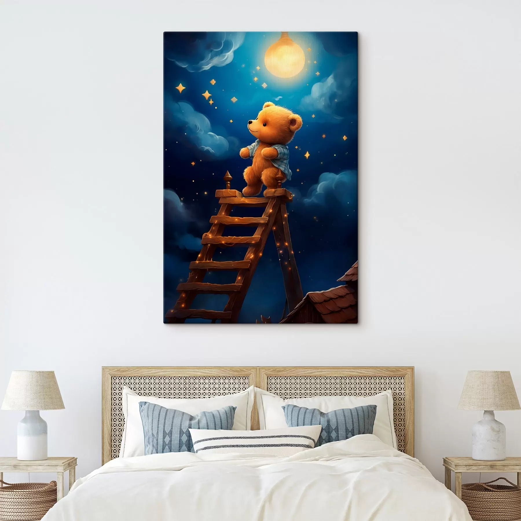 Tablouri Ursulețul de pluș și luna s44534