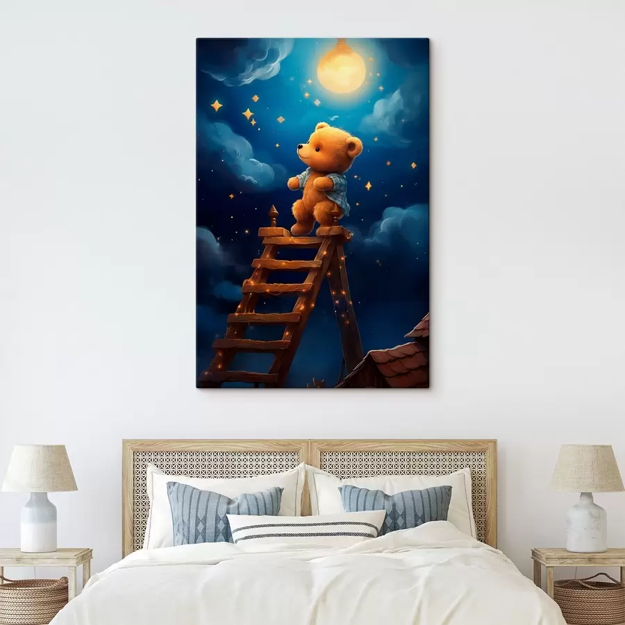 Tablouri Ursulețul de pluș și luna s44534