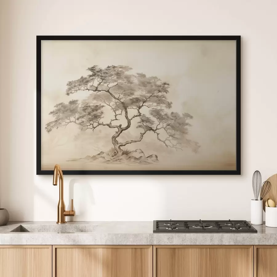 fototapet Copac pe un deal f44523