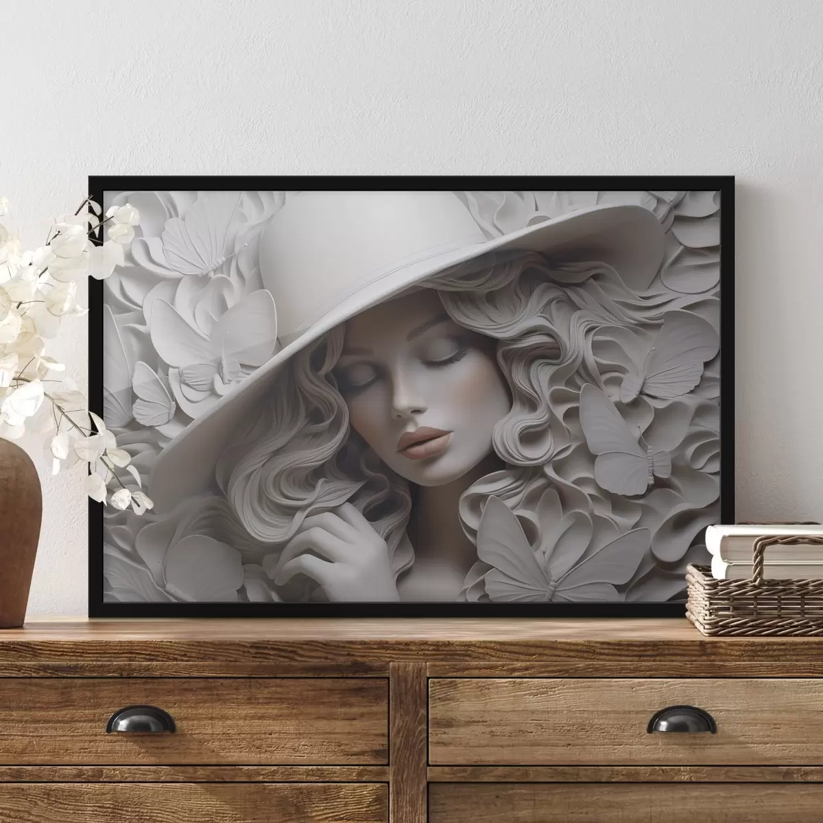 Poster Fată cu pălărie f44524