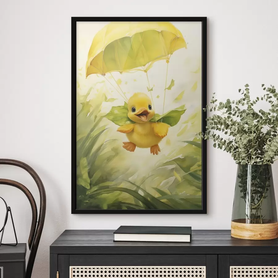 fototapet Rățușcă cu parașută f44529