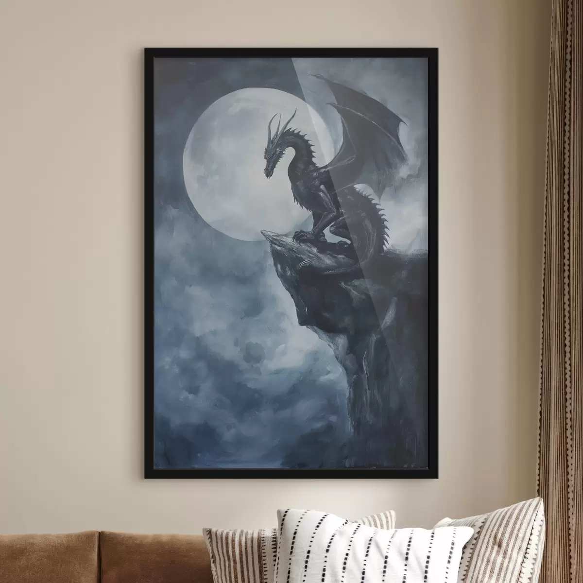Poster Dragon și Lună f44530