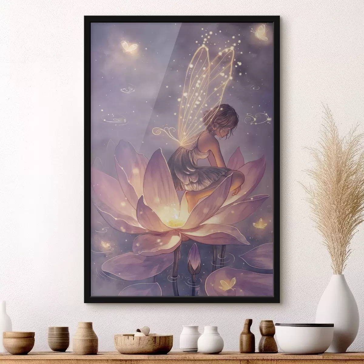 Poster Zână pe o floare f44533