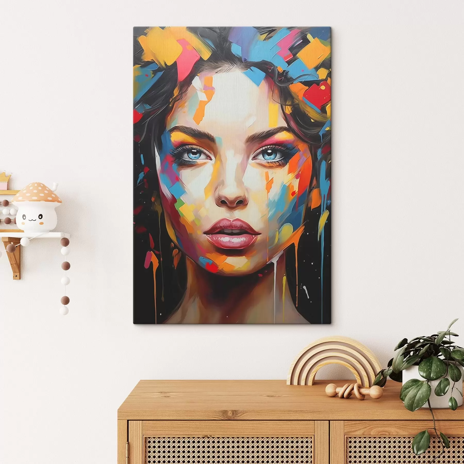 Tablouri Fată în vopsea s44566