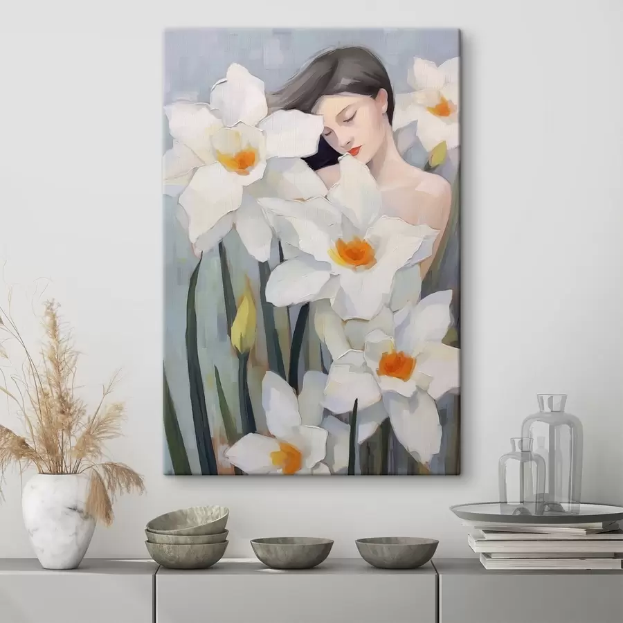 Tablouri Fată cu narcise s44594