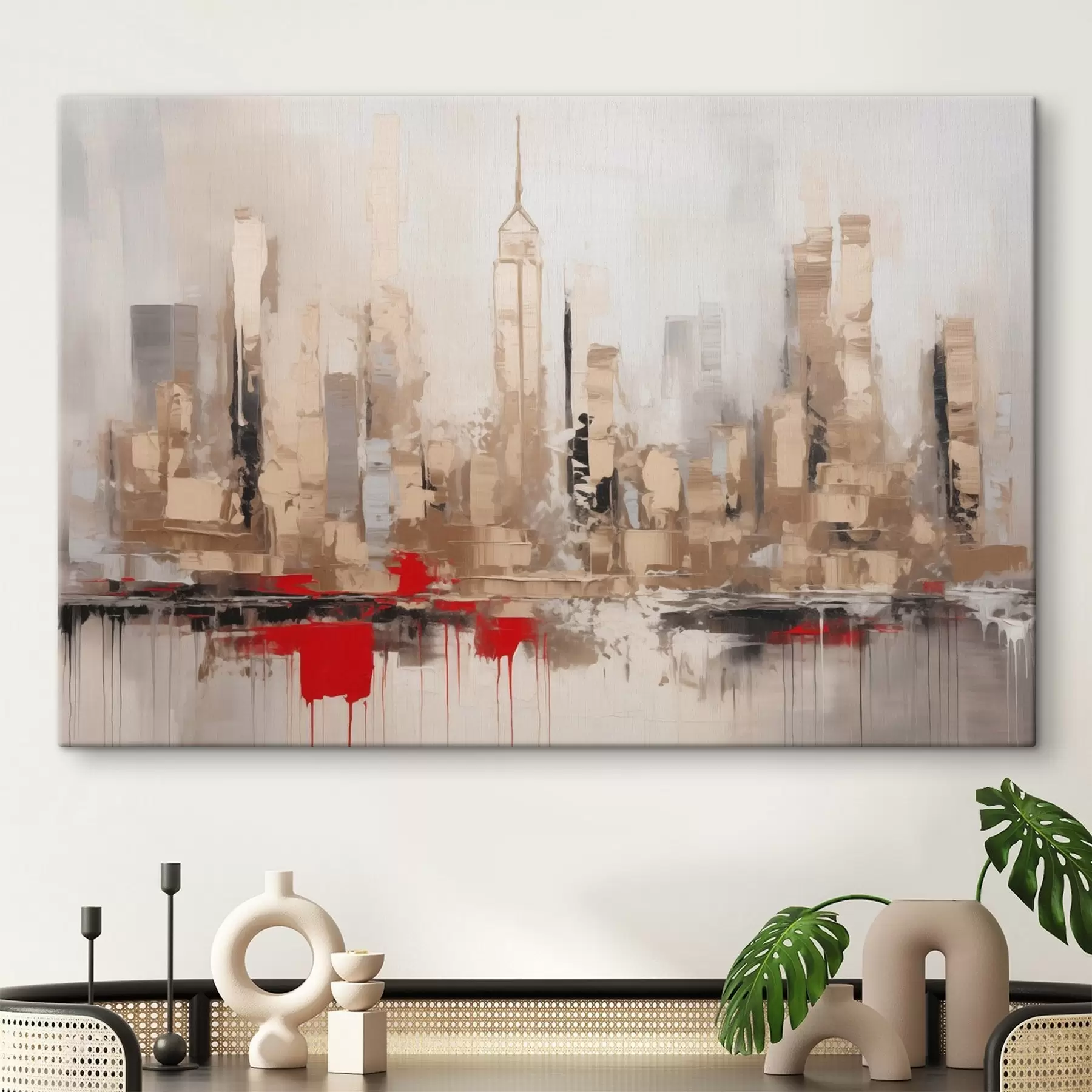 Tablouri Pictura abstractă de imitație a orașului s44597